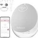 Momcozy Breast Pump Hands Free Upgraded Mobile Flow | M9, App Discreet Control with Personalized Multi-Modes & 15 Levels, Wearable Breast Pump 24mm, 1 Pack Gray