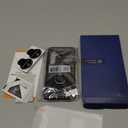 Compatible with Samsung Galaxy S24/S25 Case with Screen Protector Tempered Glass, Heavy Duty Shockproof Full Body Phone Cover Built in Metal Ring Holder Kickstand,2025 Black Matte