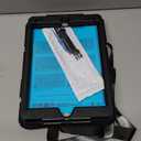 SEYMAC Stock Case for iPad 9th/ 8th/ 7th Generation 10.2'', Shockproof with Screen Protector, Pencil Holder [360 Rotating Hand Strap] & Stand, for iPad 10.2 inch 2021-2019 (Black)