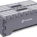 Fanwer 5 inch Portable Folding Step Stool - Safe & Stable, Foldable Stepping Stool for Car, Bathroom, Bedroom, Step Stools for Elderly & Adults (Gray)