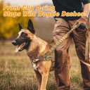 Forestpaw No Pull Dog Harness with Large Handle,Slip on Reflective Vest with Quick Release Buckle,Comfortable Flannel Lining for Medium Large Dogs Walking Training (Includes 3 Patches),Brown XL