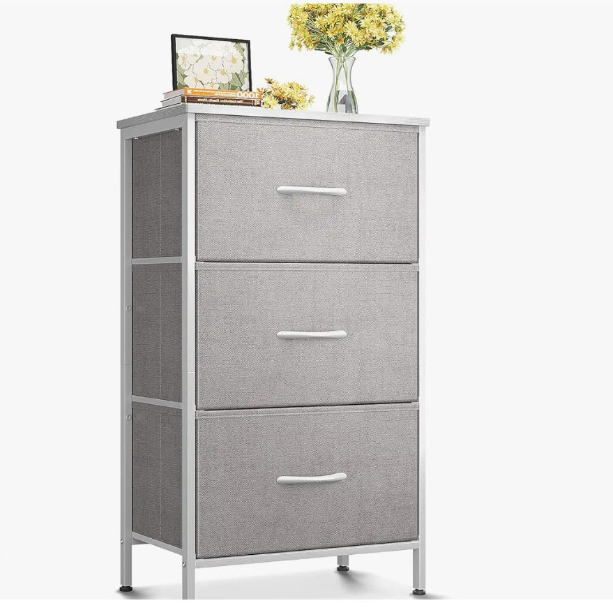 AODK Dresser for Bedroom Nightstand Small Dressers Chest of Drawers End Table for Living Room, Closet Dresser with 3 Storage Drawers Organizer Clothes,
