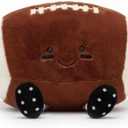 8" American Football Stuffed Toy, Cute Rugby Plush Soft American Football Plushies Pillow Gifts for Kids Girlfriend Birthday Christmas Mother's Day