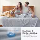 Bedsure Cooling Comforter King Size - Cooling Blankets for Hot Sleepers, Lightweight Comforter for Summer with Dual-Sided Cool Tech, Soft Breathable Cold Blanket for Sleeping, Grey, 102x90 Inches