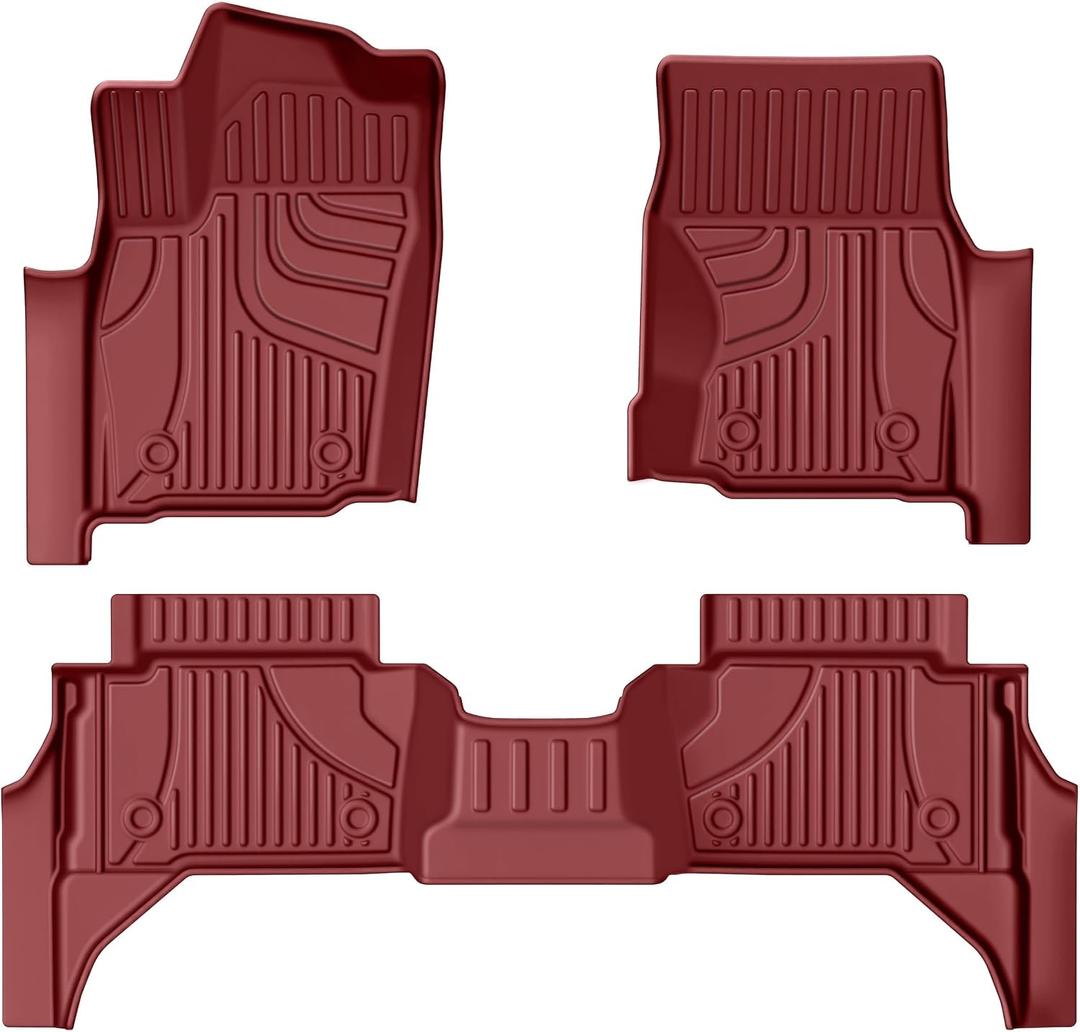 Floor Mats for Toyota Tacoma 2024-2026 Double Cab Auto Tran Gas Only, Red
Custom Fit All-weather Protection Waterproof Easy to Clean Heavy Duty