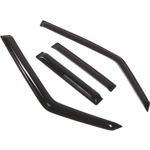 Outside Mount Window Vent Visors Rain Guards Compatible with Mitsubishi Montero 1992-2000 | Side Window Wind Deflectors Rain Shields | Smoke Tinted, 4 Pcs Set, DGWV-326