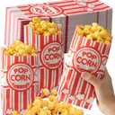 Popcorn Bags for Individual Servings 500 Disposable Snack Bags for Movie Nights, Parties, School Events & Carnivals (500)