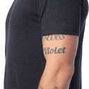 Alternative Men's Shirt, Modal Short Sleeve Tri-Blend Crewneck Tee (Black, S)