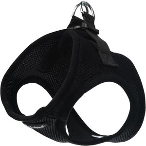 Bark Appeal Black Step-in Dog Harness for Small-Medium Pets  Updated Sizing, Re-Measuring is Essential  Soft Vest Harness  Anti-Choke with Adjustable Strap & Heavy Duty Clip  L (L (15.5-17.5 Chest))