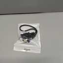 Short Extension Cord 1 Foot US 2 Prong Extension Cords 2 Outlet Black ExtensionCord Cable 125v 10a Male to Female Power Cord for Nema 1-15p to 1-15r 1FT