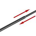 Honmein Towel Bar - Adjustable 304 Stainless Steel Towel Holder for Bathroom (11.8inch-22.6inch) Sturdy and Rustproof Wall Mounted Towel Rack for Bathroom Accessories, Black