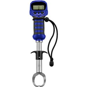 Piscifun Fish Gripper with Digital Fish Scale, Memory Function Fishing Scale, Save Up to Most 10 Set of Weight, Saltwater-Resistant, Portable Stainless Steel Fish Lip Gripper, Fishing Gear Gift (Blue)