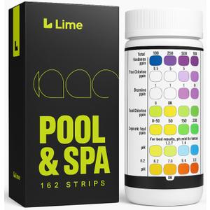162 Pcs 7-Way Hot Tub Pool Test Strips - Accurate Readings in 15 Seconds