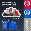 15 FT Heated Drinking Water Hose for RV Camper, NSF 372 Certified Garden Hose with Automatic Thermostat, Antifreeze Protection to -40F, GFCI Protection, 5/8" ID, 3/4" GHT Adapter