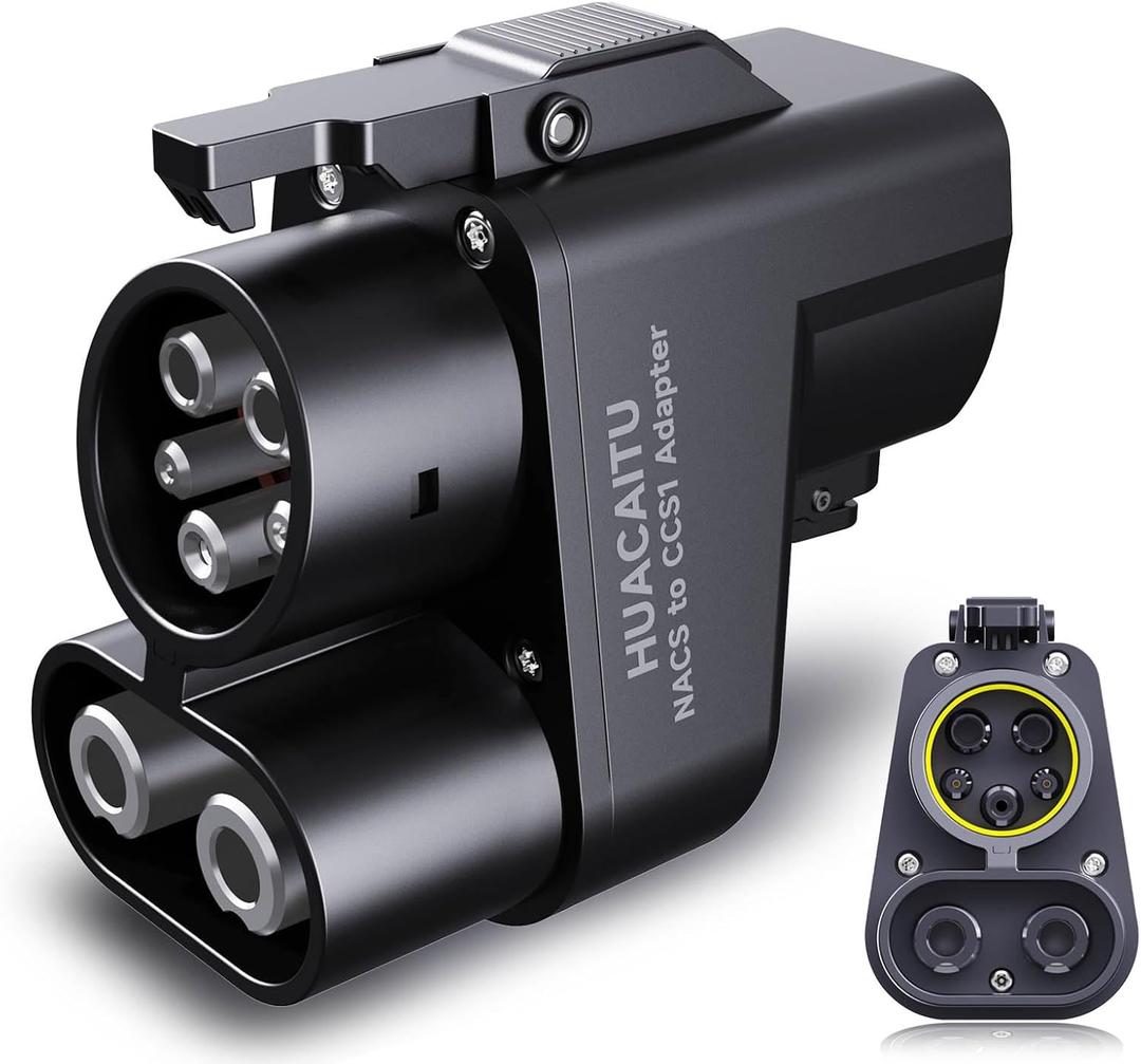 Tesla Supercharger Adapter, NACS to CCS Adapter, Fast Charge Your CCS1 EV at Tesla Superchargers, Electric Vehicle Charging Adapter for Ford, Rivian, GM, Volvo and Polestar EVs (Black)