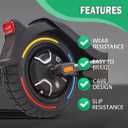 10x2.75/10x2.70-6.5 Electric Scooter Solid Tires: 70/65-6.5 Replacement Tubeless Wheel for Hover-1 Alpha& Hiboy Titan PRO& Evercross H5& Emove Cruiser& Hiboy max3& Kugoo G - Booster G2 Pro (2PCS)