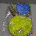 7-Piece Colorful Telescopic Kids Fishing Net Butterfly Net Catching Insects Bugs Beach Toys for Kids Outdoor Playing (Small)