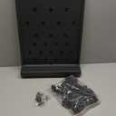 Pushglossy 1 Pcs 27 Pegs Lab Drying Racks Single Sided Pegboard Bench-top Wall-Mount Laboratory Glassware PP Test Tube Drying Draining Rack Cleaning Equipment Detachable