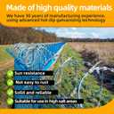 49ft Barbed Razor Wire, Hot-Dip Galvanized Barb Wire Roll for Crafts Fences, Fence for Critter Deterrent
