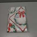 NATSUNO Red and Green Christmas Tapestry, Coquette Red Bow Christmas Wreath Wall Tapestry for Bedroom, Preppy Xmas Holiday Tapestries Wall Hanging for Home Bedroom Living Room Decor, 50x60 Inches