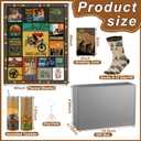 Tinlade 6 Pcs Christmas Mountain Biking Gift Bicycle Cycling Blanket Set for Men Enthusiast Include Bike Blanket 60''x50'' Insulated Tumbler Socks Greeting Card Keychain Box for Men Enthusiast