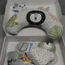 Taf Toys Ergonomic Tummy Time Cushion with Teether and Rattle - Soft and Supportive Baby Cushion for Enhanced Motor Skills Development