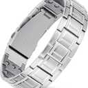 Jecanori 3X Strength Magnetic Bracelets for Men,Premium FoldOver Clasp & Adjustable Length,Ideal Gift for Men