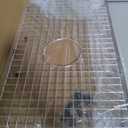 Serene Valley Sink Bottom Grid 26" x 14", Centered Drain with Corner Radius 3-1/2", ND2614C, Medium