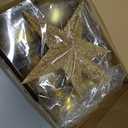 25 Pcs Mini Christmas Balls Ornaments Set 2.36 Inch Christmas Day Ball Topper Star Tree Hanging Ornaments for Party Decoration(Gold)