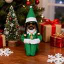 2 x Christmas Elf Plush Doll, Handmade Christmas Elf Plush Hip Hop Doll Decoration, Suitable for Family Holiday Decorations(1PCS)