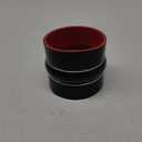 Straight Black Silicone Hump Coupler ID 4 to 4 inches 4 Layers of Polyester Reinforcement Suitable High Level Turbo Pipe with 2 T-Bolt Clamps