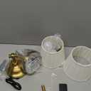 KDG Cordless Wall Sconces Set of 2, Small Wireless 5200mAh Rechargeable Battery Fabric LED Wall Lamps, Portables Lightings for Wall Painting, Living Room, Bedroom, Hallway, Gifts, Night Light (Gold)