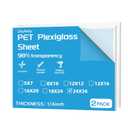 24X36 Clear Large Plexiglass Sheets 1/4 Thick 6mm Polycarbonate Sheet for Craft Projects, Table top, DIY Display, Windows Replacement, Cut with Cricu T Engraver, Power Saw or Hand Tools 2Pack