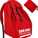 Car Seat Travel Bag for Airplane, Large Car Seat Bags for Air Travel with Comfort Padded Straps, Carseat Storage Bag / Backpack for Carseat Airport, Carseat Cover Travel - Baby Travel Essential