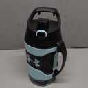 Under Armour Half Gallon Water Bottle Insulated, 64oz Insulated Water Bottle with Handle, Fence Hook, Leak Resistant, for Baseball, Football & More - Breeze Blue/Black