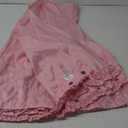 Ruffled Pink Modern Polyester Fabric Shower Curtain,Solid Waterproof Decoratived Farmhouse Shower Curtains for Bathroom,72" W x Extra High 78" L