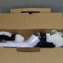 TUYU Electric Spin Scrubber, Full-Body IPX7 Waterproof Bathroom Scrubber with Power LCD Display, Adjustable Extension Handle, Cordless Shower Cleaner Brush for Bathtub Kitchen Wall Cleaning (Black)