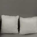 JMGBird Outdoor Pillows Set of 2 with Inserts - 18x18 Waterproof Throw Pillows for Patio Furniture, White Diamond Pattern Decorative Cushions for Deck Garden