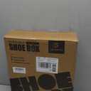 SEE SPRING 12 Pack Shoe Storage Box, Clear Plastic Stackable Shoe Organizer for Closet, Space Saving Foldable Shoe Rack Sneaker Container Bin Holder (Large Fit Size 9)