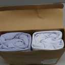 KeaBabies 2-Pack Organic Crib Sheets for Boys, Girls - 52x28 Fitted Crib Mattress Sheet Neutral, Breathable Jersey Cotton Cover for Baby Bed, Toddler Mattress, Soft & Cute Prints (Blue Flax)