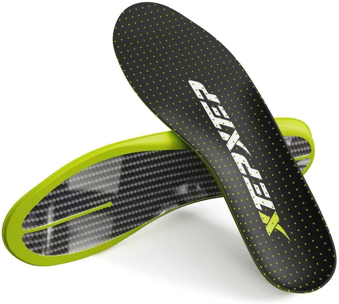 2026 Sport Carbon Fiber Performance Insoles –Customized Inserts, Non-Cleated Shoes–Basketball, Volleyball, Racquet Sports, Running & More–Run Faster, Jump Higher, Recover Quicker, Protect from Injury (MEN 14-14 1/2 | WOMEN 15-15 1/2 --319mm)