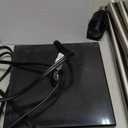 FIGDIFOR Floor Lamp, 3-Way Touch Control Dimmable Standing Lamp with Sturdy Marble Base, Brushed Nickel Touch Floor Lamp Tall Lamp with Square Linen Shade for Living Room, Bedroom, LED Bulb Included