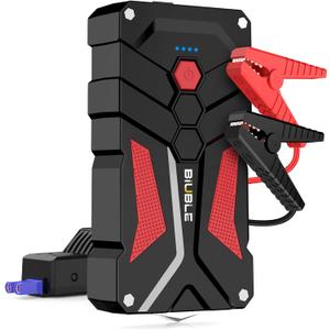 Jump Starter Car Jump Starter Auto Battery Booster Pack 5000A Peak 12V with USB-C Quick Charge,Lithium Jump Box with LED Light(Up to 7.0L Gas or 5.5L Diesel Engine) (Black and Red)