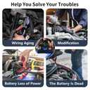 Car Battery Disconnect Switches 12V/24V, Adjustable Battery Shut Off Switch, Quick Disconnect Battery Cut Off Universal Switch for Automotive, Rv and Boat(1 Pack)
