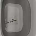 ANVS Airtight Collapsible Pet Food Container With Casters, Scoop and Small Container - Keeps Up To 20lbs Dry Dog Food Fresh (Grey)