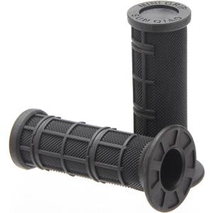 MINI Grips, 3/4 Handlebar Grips for TTR50 TT-R50E PW50 Peewee Y-Zinger PW 50cc PY 50 YT60 YT60L Kid Bikes 3/4 Half-Waffle Handle Bar Soft Grip Throttole Tube Accessories Without Tube (Black)