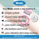 WobL Vibrating 8-Alarm & Repeating Countdown Timer Watch, Medication/Sports/Meetings/Potty Reminders, Pink