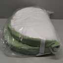 COMOMY Baby Changing Pad with Wipeable & Waterproof PU Cover, Contoured Diaper Changing Pad for Dresser with Non-Slip Safety Belt, Portable and Lightweight, Large Cushioned Foam, Green