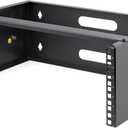 StarTech.com 4U Wall Mount Network Rack - 14 Inch Deep (Low Profile) - 19" Patch Panel Bracket for Shallow Server and IT Equipment, Network Switches - 44lbs/20kg Weight Capacity, Black (WALLMOUNT4)