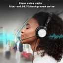 Voistek USB Headset with Microphone for PC & Laptop, On-Ear Computer Headset with Noise Canceling Microphone, in-line Control, All-Day Comfort for Work, Zoom, Teams, Online Meetings & Home Office